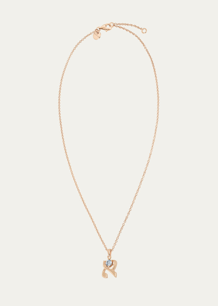 Lobster Clasp Detail on 18K Gold ALEF Necklace – Secure and Elegant